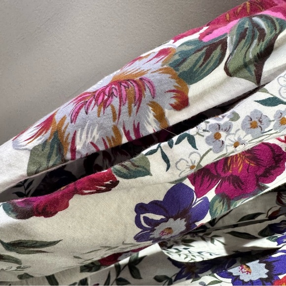 Victoria's Secret Gold Label Vintage Floral 100% Cotton Robe Size Small - Picture 5 of 12